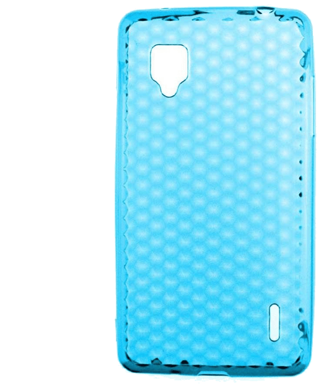 Coque silicone unie compatible Givré Bleu Turquoise LG Optimus G