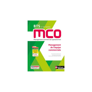 Nathan Technique BTS MCO Management de l'équipe commerciale Bloc 4 Livre + licence Solaire Édition 2023 Broché