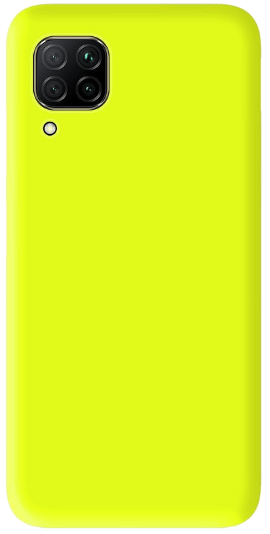 Coque silicone unie compatible Mat Jaune Huawei P40 Lite