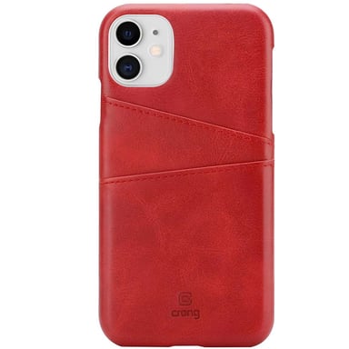Custodia per iPhone 11 Pro con 2 porta carte compatibile Qi in pelle ecologica