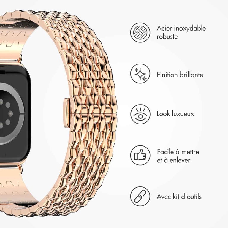 Bracelet Selencia Dragon en acier pour Apple Watch 49mm - vue 5