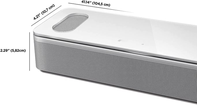 Smart Soundbar 900 Dolby Atmos con control de voz Alexa, Negro - Blanco