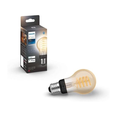 Bombilla LED conectada Philips Hue White Ambiance Filament E27 compatible por Bluetooth con Alexa, Google y Homekit.