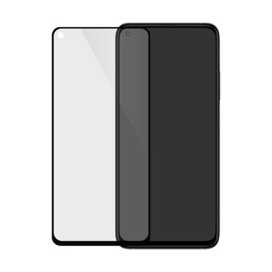 Protector de pantalla de cristal templado (100% cobertura de superficie) para Xiaomi 10T/10T Pro, Negro