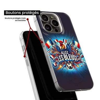 Funda de silicona - Compatible con Samsung Galaxy A73 5G - diseño allez les bleus