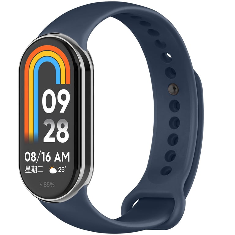 imoshion Bracelet sport en silicone pour Xiaomi Smart Band 8 / 9 - Bleu foncé - Neuf