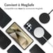 Accezz Coque arrière en cuir avec Magsafe pour Samsung Galaxy S25 Ultra - Onyx Black