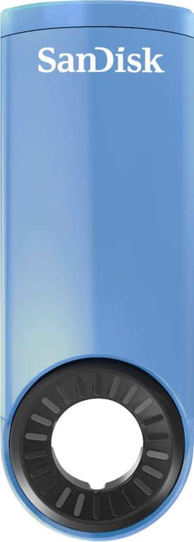 SanDisk Cruzer Dial lecteur USB flash 16 Go USB Type-A 2.0 Noir, Bleu - Neuf
