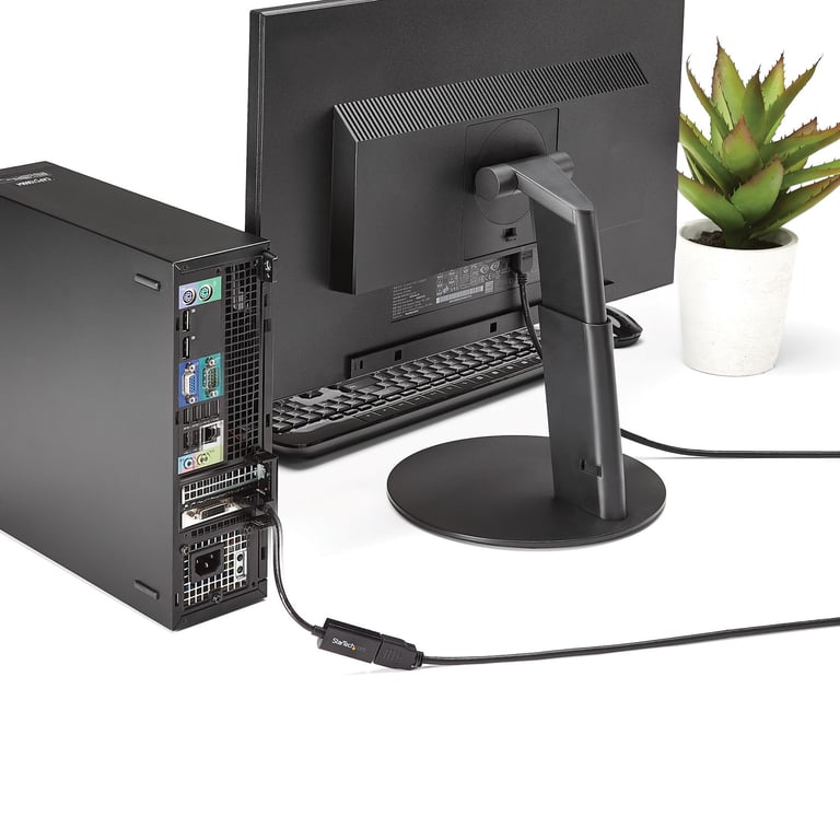 StarTech.com Adattatore da DisplayPort a HDMI - Convertitore video da DP attivo a HDMI 4K 30Hz - Cavo adattatore per monitor/TV/display HDMI - Adattatore da DP 1.2 a HDMI 1.4 Ultra HD
