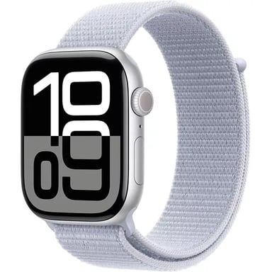Apple Watch Series 10 OLED 42 mm Digital 374 x 446 Pixeles Pantalla táctil Plata Wifi GPS (satélite)