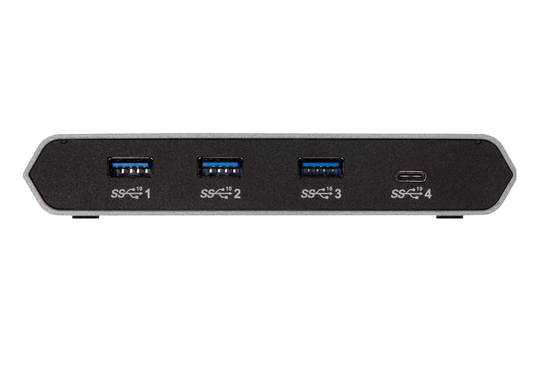 ATEN US3342 Commutateur de partage des périphériques USB 3 x USB 3.2 Gen 2 + 1 x USB C alimentation électrique de bureau - vue 4