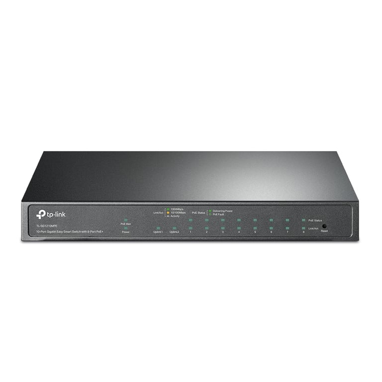TP Link TL SG1210MPE commutateur réseau Géré L2 Gigabit Ethernet 101001000 Connexion Ethernet supportant 'alimentation via ce port PoE Neuf