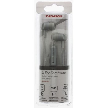 Thomson 132481 Auricular con cable para llamadas/música Gris