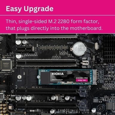 Kioxia EXCERIA PRO 1TB M.2 PCI Express 4.0 NVMe BiCS FLASH TLC