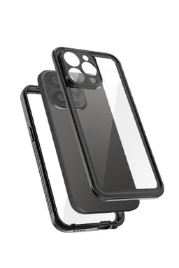 Coque pour iPhone 15 Pro Protection Complète à 360° Étanche IP68 Renforcée Noir