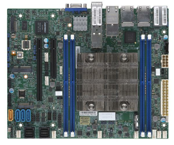 SUPERMICRO X11SDV 8C TP8F Carte mère FlexATX Intel Xeon D 2146NT USB 3.0 4 x Gigabit LAN 4 x 10 Gigabit LAN carte graphique embarquée - vue 2