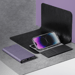 Diarycase 2.0 Coque clapet en cuir véritable avec support aimanté pour Apple iPhone 14 Pro Max, Vesper Violet