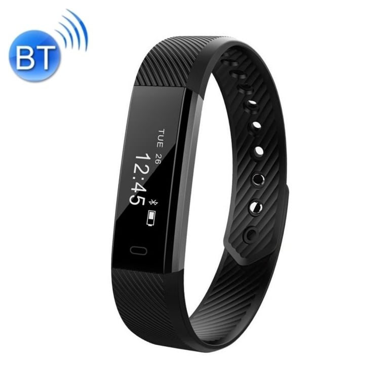 Bracelet Connecté iOs Android Smartwatch Bluetooth Cardio Podomètre Étanche Noir YONIS