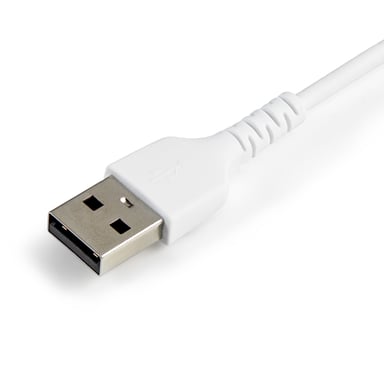 StarTech.com Cavo da USB-A a Lightning robusto bianco 15 cm - Cavo di ricarica/sincronizzazione da fibra aramidica di tipo A a Lightning - iPad/iPhone 12 - Certificato Apple MFi