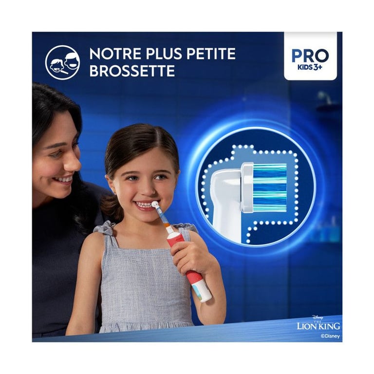 Oral-B Kids VITALITYPROLIONK brosse à dents électrique Enfant Brosse à dents rotative oscillante Multicolore - Neuf