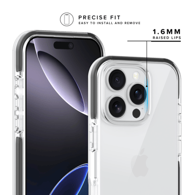 Coque Sport mesh pour 60% de plastique recyclé Apple iPhone 16 Pro Max, Noir