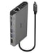 Lindy 43323 base para portátil y replicador de puertos Alámbrico USB 3.2 Gen 1 (3.1 Gen 1) Type-C Negro, Gris