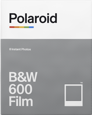 POLAROID Paquete de 8 películas fotográficas en blanco y negro 600 para cámara 600 Blanco