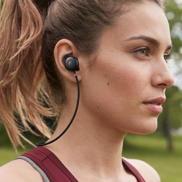 Google Pixel Buds Écouteurs avec micro embout auriculaire Bluetooth sans fil juste - vue 4