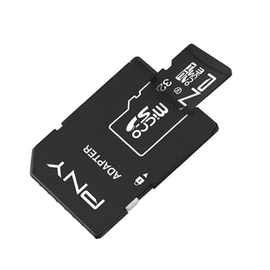 PNY Tarjeta de memoria MicroSD de 32 GB Clase 10 Modelo Performance Plus 50 Mb/s Negro