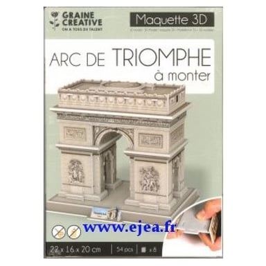 Modello di puzzle 3D dell'Arco di Trionfo - Ricreare questo monumento storico