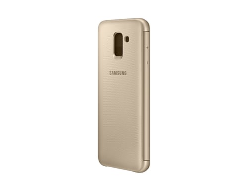 Samsung EF-WJ600 coque de protection pour téléphones portables 14,2 cm (5.6'') Étui avec portefeuille Or Samsung Galaxy J6 (2018)