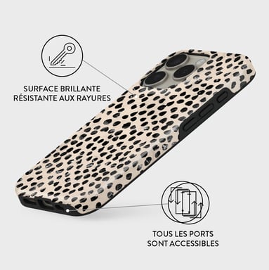 Burga Funda para iPhone 16 Pro Max MagSafe Tough A prueba de golpes modelo Almond Latte Beige