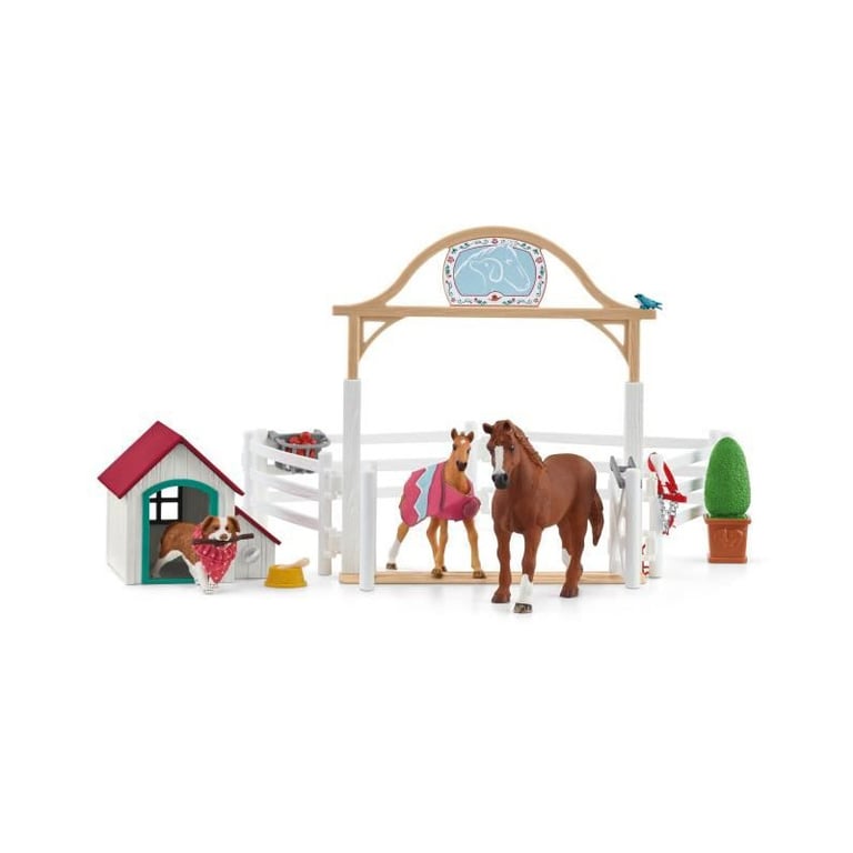 Schleich - Horse Club chevaux invités d'Hannah avec chienne Ruby - 42458 - Neuf