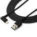 StarTech.com Cable Resistente USB-A a Lightning de 2 m - Negro -Acodado en un Ángulo de 90° a la Derecha - Cable de Carga y Sincronización USB Tipo A