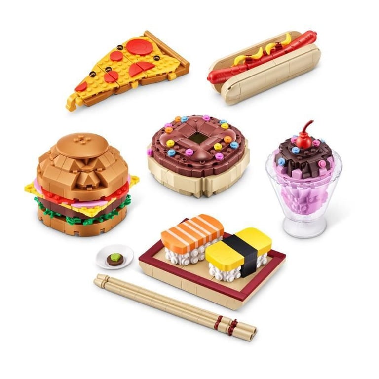 Set de construction ZURU Snack 200 pièces max 6 snacks Burger glace ou sushi - vue 4