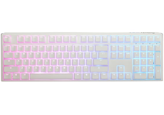 Ducky One 3 Classic Pure White teclado Juego USB Alemán Blanco