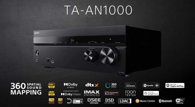 Sony TA-AN1000 165 W 7.2 canales Envolvente 3D Negro
