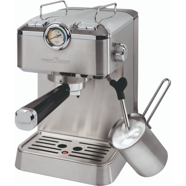 Profi Cook PC ESKA 1267 INOX Machine à expresso acier inoxydable avec embout de mousseur à lait - vue 4