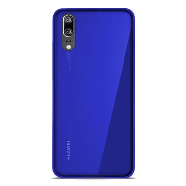 Coque silicone unie compatible Givré Bleu Huawei P20