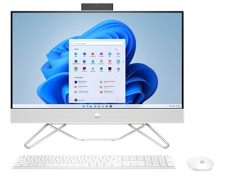 HP 24-cb1027ns Intel® Core™ i3 i3-1215U 60,5 cm (23.8'') 1920 x 1080 Pixeles PC todo en uno 8 GB DDR4-SDRAM 512 GB SSD Windows 11 Home Wi-Fi 5 (802.11ac) Blanco