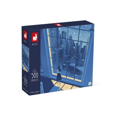 Janod Puzzle 500 Pièces - La Nuit Bleue : Évasion et Détente