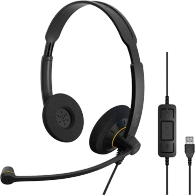 Casque Auriculaire EPOS IMPACT SC 60 - 100 Series - Câble - Noir et Argent