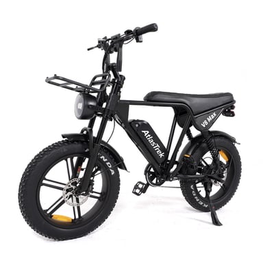 Bici elettrica full suspension ATLASTREK V8 MAX con batteria da 48 V 15 Ah, cambio Shimano a 7 velocità