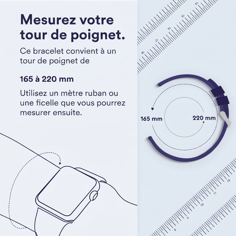 Bracelet 24mm Connexion universelle en silicone - vue 9