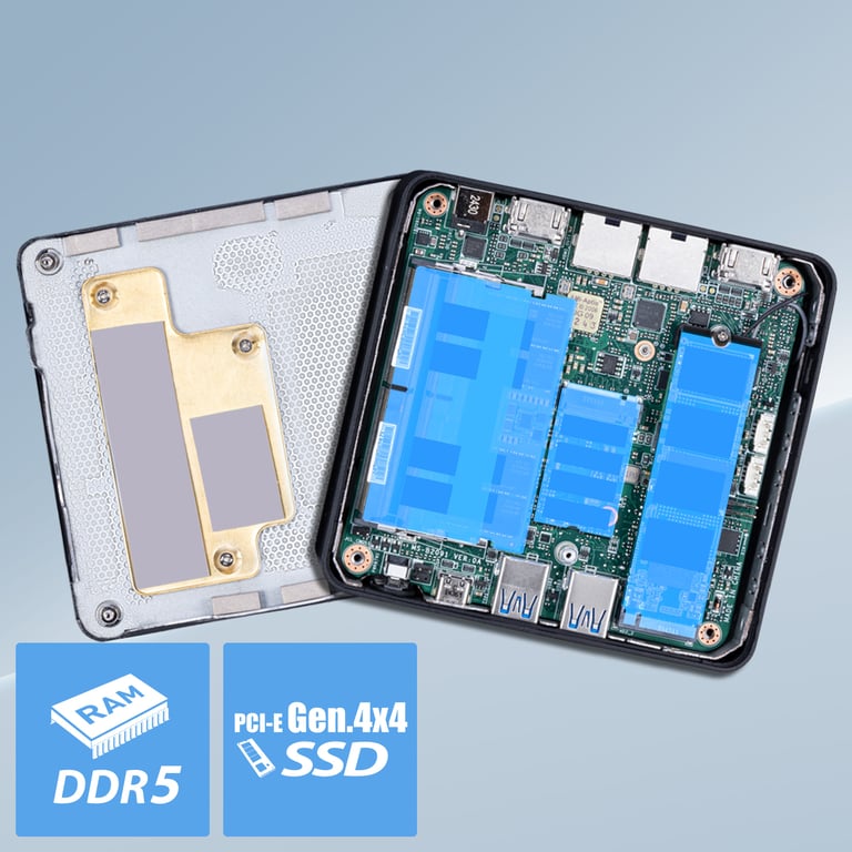 MSI Cubi NUC AI 1UMG i5 125H BB Cube Noir BGA 2049 1,2 GHz - Neuf