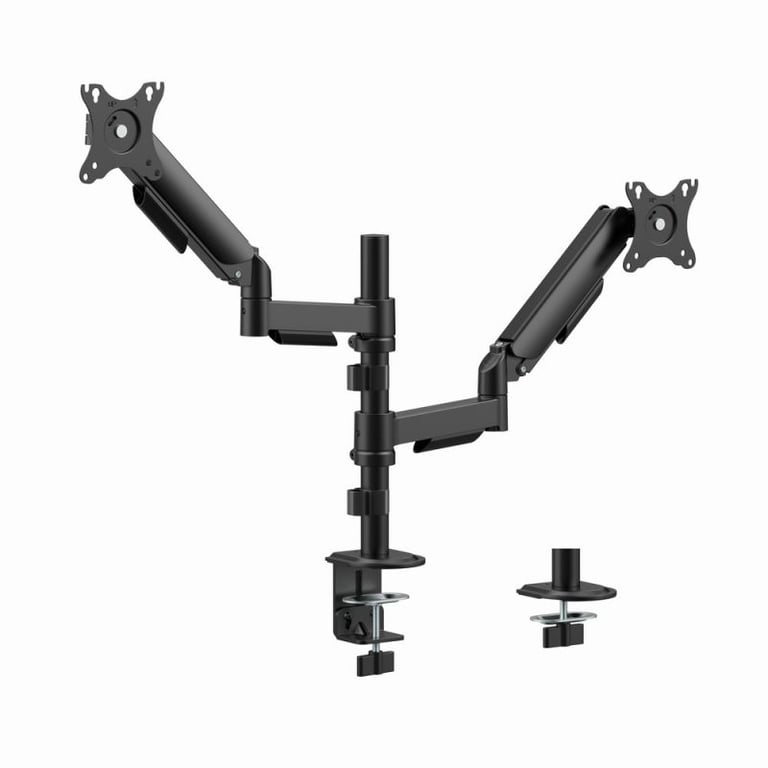 Bras de montage double réglable pour écran de bureau Gembird - vue 1