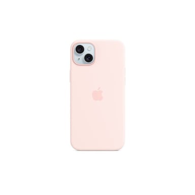 Funda de silicona con MagSafe para iPhone 15 Plus Rosa palo