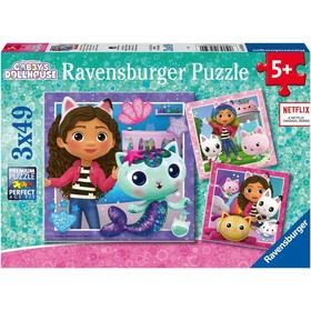 Gabby´s Dollhouse Puzzle 3x49 Pz