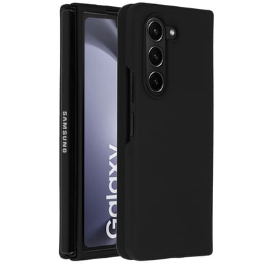 Accezz Coque Liquid Silicone pour Samsung Galaxy Z Fold 5 - Noir