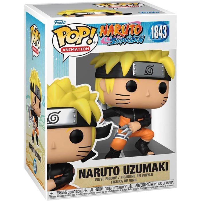 Figurine Funko Pop! Animation : Naruto Shippuden – Naruto Uzumaki 1843 - vue 2